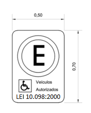 6. ESTACIONAMENTO O numero de vagas para estacionamento de veículos que conduzem ou sejam conduzidos por pessoas com deficiência deve ser estabelecido conforme tabela abaixo: Placa de regulamentação