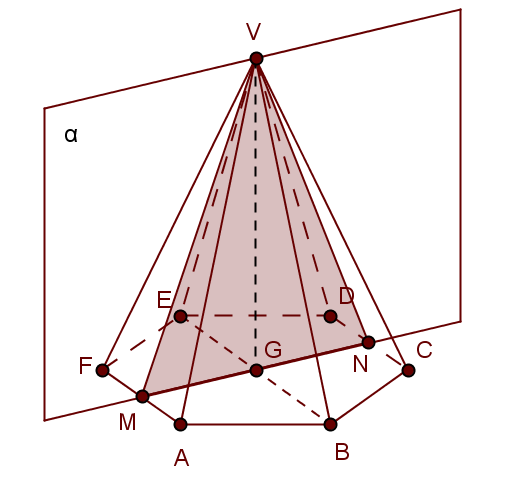b. Seja um ponto do espaço tal que e seja o ponto médio de. Os pontos e definem um plano ao qual também pertence Nesse plano é a mediatriz de pelo que é perpendicular à reta.