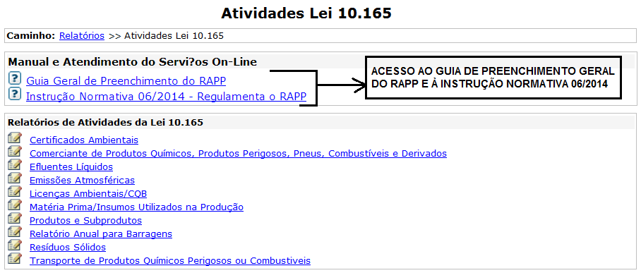 preenchimento do RAPP pode ser