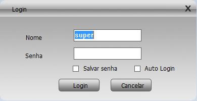 Em seguida aparecera a tela de login do CMS, O nome padrão é Super e ele não possui senha de acesso,