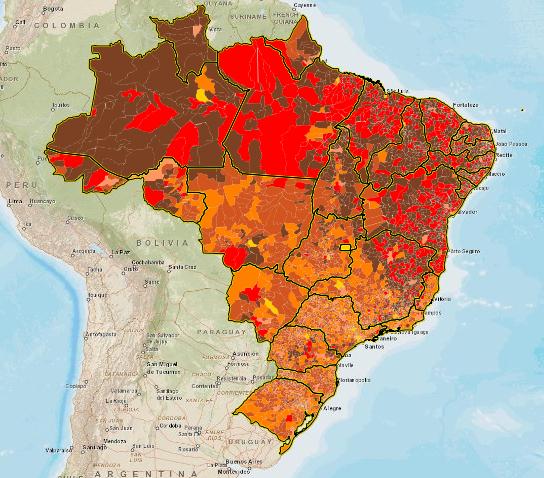 Tipologia dos municípios, segundo grupos homogêneos IDSUS IDSE ICS IESS