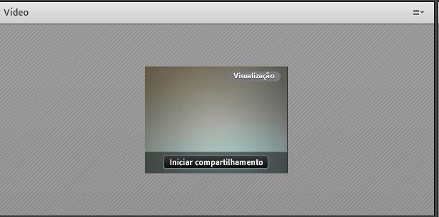 3.3.2 Ativando a Webcam Para a webcam, verifiquem se no módulo vídeo conferência aparecem suas imagens.