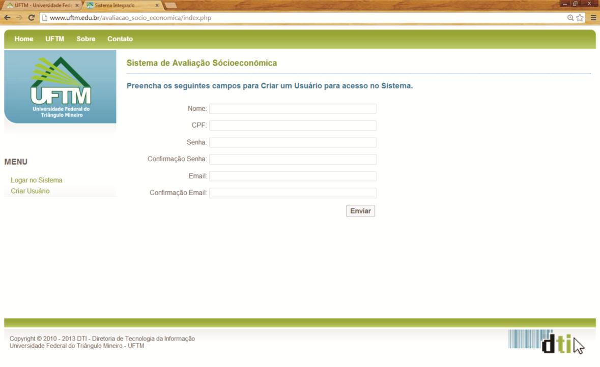 br/avaliacao_socio_economica/ para realizar seu cadastro (criar usuário),