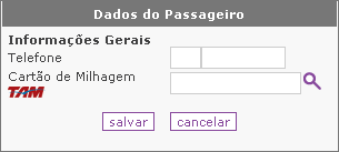 10. Confirmação dos dados da reserva B. Detalhes do passageiro Nome e Sobrenome: Preenchimentos obrigatórios. Sobrenome/ nome do passageiro. Ex. Ana Lucia de Almeida.