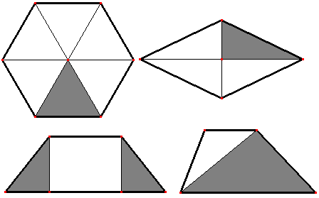 AULA - ÁREAS Área de um Triângulo - A área de um triângulo pode ser calculada a partir de dois lados consecutivos e o ângulo entre eles.