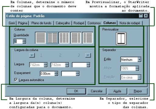 ou do rodapé é ajustada de acordo com a quantidade de texto digitado. Margem esquerda: nesta opção você define a distância entre o cabeçalho ou rodapé e a margem esquerda do documento.