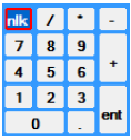 Teclado Numérico Definição: Na figura abaixo é mostrado um teclado numérico é nele que é digitado os números, a tecla que esta com um sublinhado vermelho é o NUM LOCK que habilita o teclado, ENT é o