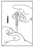 figura 2 4. O dispositivo de segurança é automaticamente ativado, quando o êmbolo é pressionado até o final, deste modo protegendo completamente a agulha usada e sem causar desconforto ao paciente.