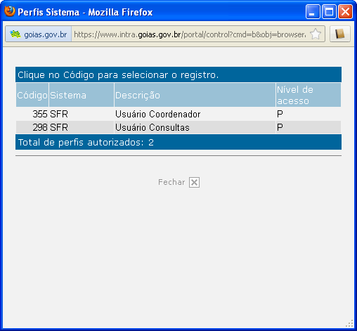 6º No campo Perfil, clique no botão de reticências.