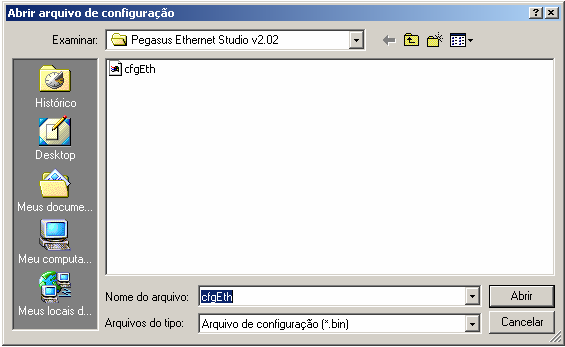 PÉGASUS (ETHERNET) STUDIO V2.02 - MANUAL DE INSTALAÇÃO E OPERAÇÃO 9 Você será questionado se Deseja realmente enviar a configuração atual para o módulo?. Responda Sim.