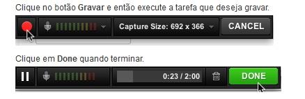 desejar. Com tudo posicionado e alinhado, você utilizará o painel de controle abaixo.