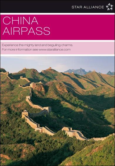 PASSE AÉREO CHINA Países: 1 (70 Destinos) China Continental: A China incluindo Hong Kong S.A.R. e Macau S.A.R., mas excluindo Taiwan.