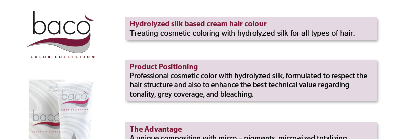 Creme de coloração à base de seda hidrolisada Tratamento de coloração cosmética com seda hidrolisada, para todos os tipos de cabelo.
