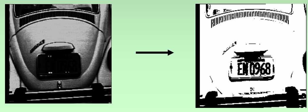 39 Figura 15 - Primeiro pixel da imagem tendo seu valor alterado pela operação de convolução FONTE: MARQUES FILHO; VIEIRA NETO, 1999, p. 36 1.4.4. Limiarização (Thresholding).