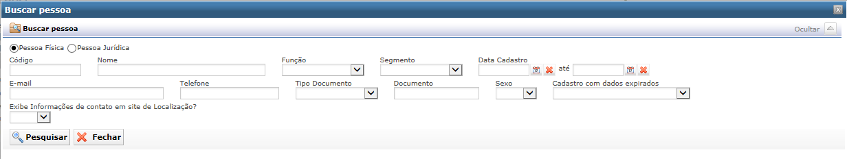 Ao efetuar uma pesquisa, o sistema exibirá o nome da pessoa pesquisada e o crédito disponível desta pessoa (Revendedor).