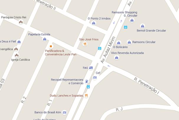 2.0 - LOCAL DA CONTAGEM E INFORMAÇÕES Local: Esquina da Avenida Autaz Mirim com a Rua Penetração I, bairro São José, Manaus, Amazonas Data: Terça - Feira, cinco de maio de 2015.