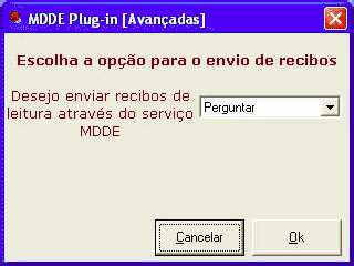 Manual de Utilizador MDDE Plug-in (Windows) 16 of 22 Poderá no entanto definir se pretende ou não efetuar envios de recibos através do serviço MDDE.