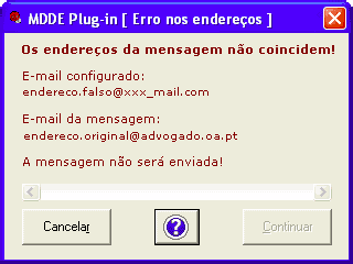 Manual de Utilizador MDDE Plug-in (Windows) 21 of 22 Para solucionar o problema, tente