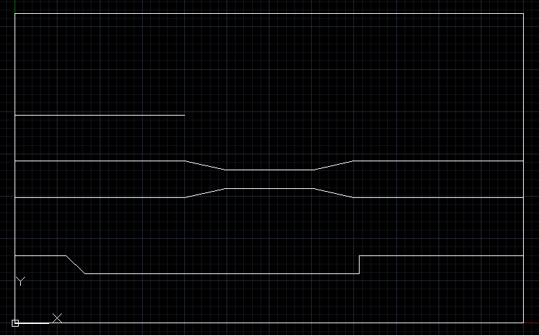 71. Na sequência selecione as três linhas indicadas na Figura 51 e pressione Enter para extender as linhas até o retângulo selecionado anteriormente.