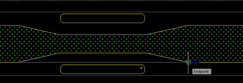 Figura 123 182. Não se esqueça de selecionar a linha de divisão das faixas de rolamento mais próxima ao canteiro central e alterar o Linetype desta linha para Continuous. 183.