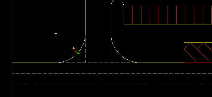Figura 165 Embora a linha que representa a borda do estacionamento seja inclinada, o comando Dimension Linear apresenta sempre cotas paralelas aos eixos X ou Y.