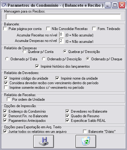 Cadastros> Condomínios> Aba Diversos Este aba é utilizada para ser adicionada qualquer observação particular deste Condomínio, bem como as informações contidas na Convenção do prédio, entre outras.