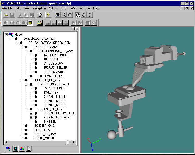 CAD STEP Estrutura DMU