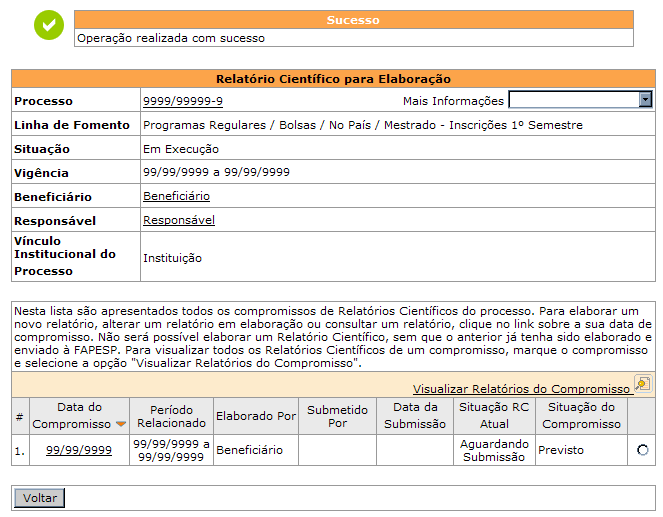 Após anexar os documentos e preencher os campos necessários, clique em Concluir para finalizar a elaboração.