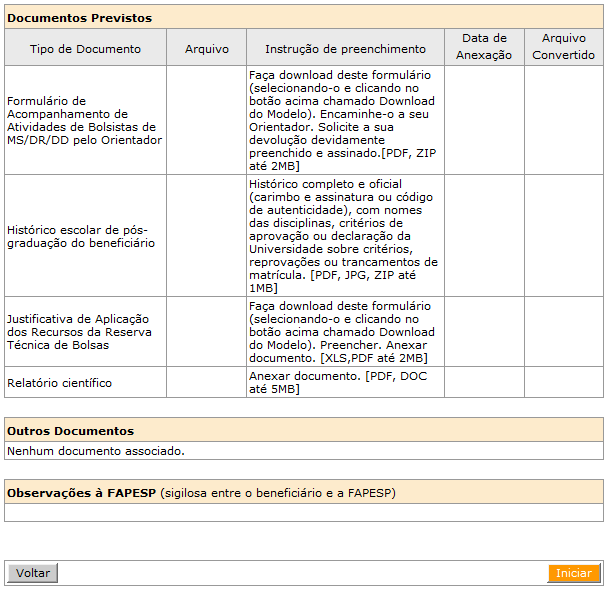 Os detalhes do relatório científico serão apresentados.