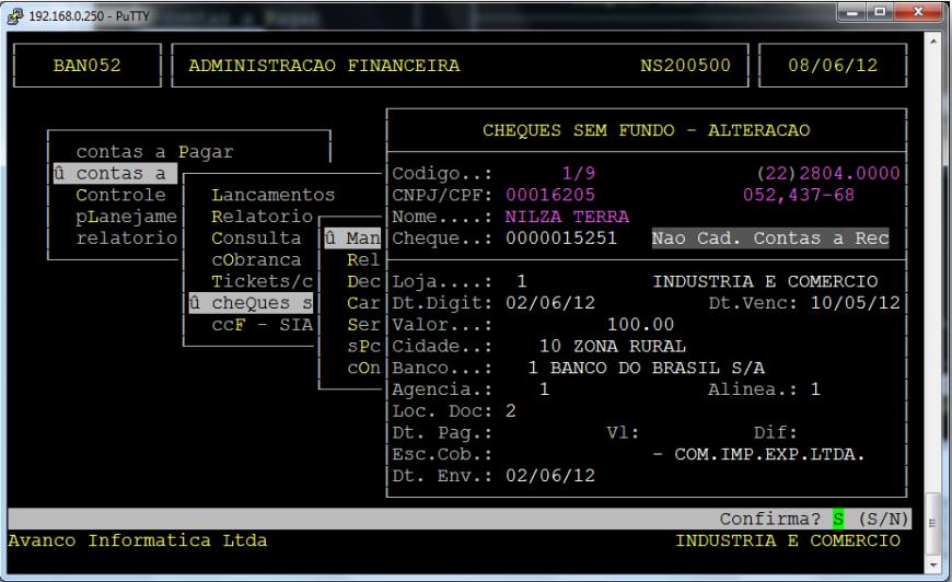 estão em aberto. Lançamentos pagos não podem ser alterados.