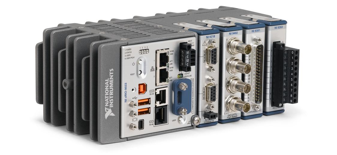 Novo CompactRIO Projeto de sistemas com LabVIEW Programe com os módulos LabVIEW Real-Time e LabVIEW FPGA Transfira rapidamente suas aplicações existentes desenvolvidas em LabVIEW Simplifique a