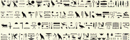 A escrita egípcia era bem estruturada. Decifrada no século XIX, possibilitou um vasto conhecimento de sua cultura.