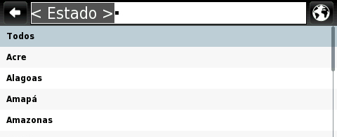 Rota Certa - Operações básicas Como calcular uma rota Dentro do Rota Certa, selecione Menu e em seguida Ir para. No menu seguinte, toque no campo Endereço.