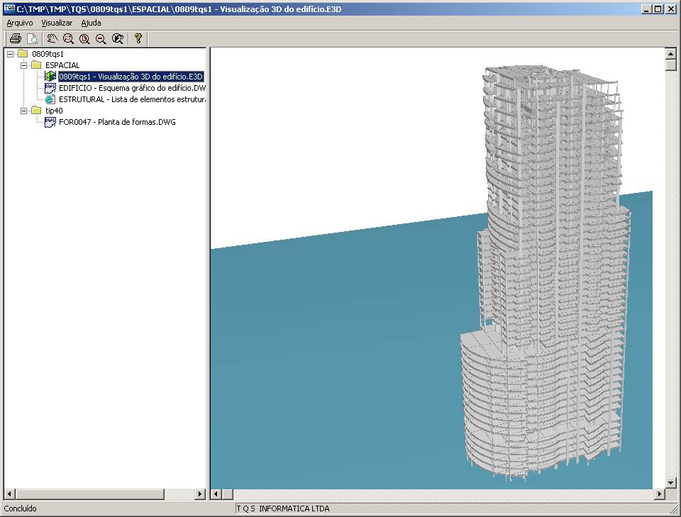 37 Saída unidirecional Modelo Estrutural Visualizador livre Visualização de modelo 3D