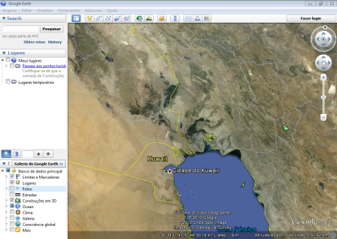 AO LADO: Golfo Pérsico - Compare a curta extensão do litoral iraquiano com o litoral iraniano.
