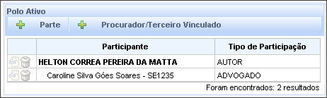 Para realizar a inclusão de outros nomes, siga o procedimento abaixo: 1º Passo: Descreva o nome no campo indicado e clique em. Os registros de outros nomes ficarão disponíveis na tabela Outros Nomes.