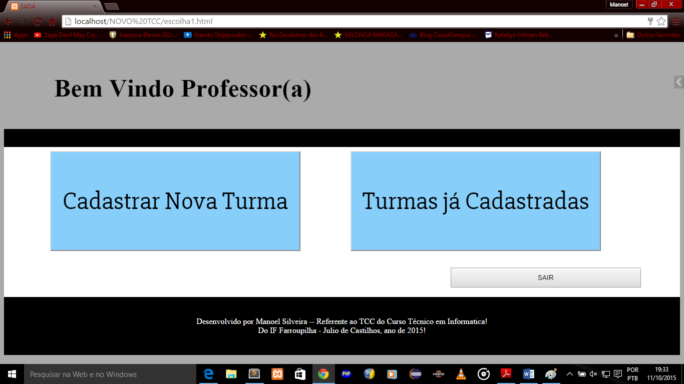 Figura 1 Tela de login Caso o usuário não tenha utilizado o sistema até o momento, ele deve fazer seu cadastro preenchendo o formulário de registro, para então utilizar o software.