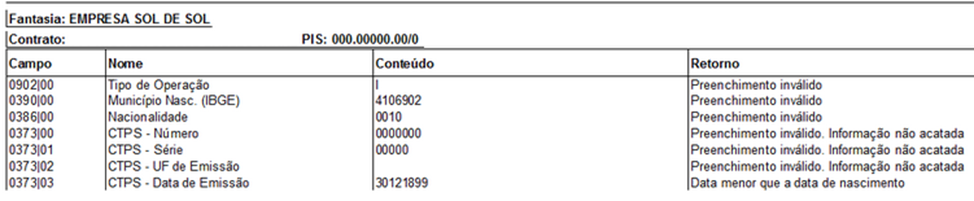 Na tela de exportação do arquivo, informe um estabelecimento ou deixe em branco para considerar todos os estabelecimentos do sistema.