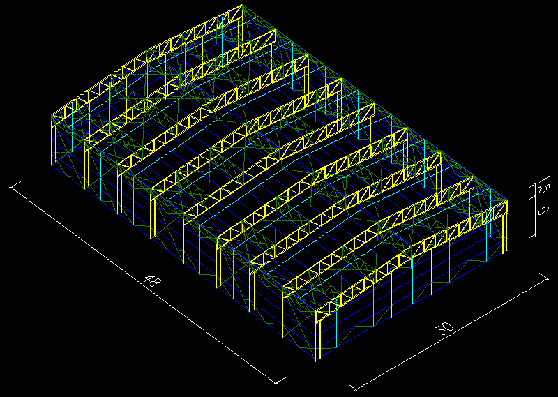 53 5 ANÁLISE ESTRUTURAL E DIMENSIONAMENTO DOS PÓRTICOS Nesse trabalho, são estudados edifícios industriais de aço com planta de formato retangular, cujas estruturas são formadas pela repetição de