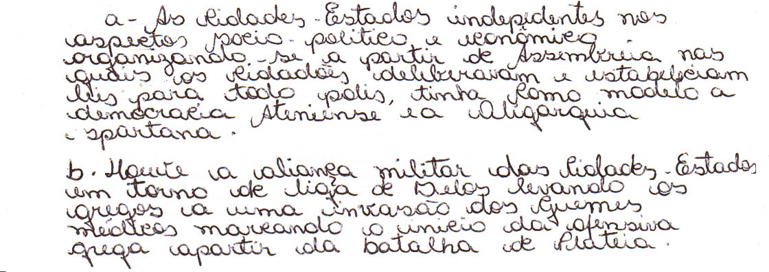 HISTÓRIA QUESTÃO 7 Leia o texto. A guerra não é nem pode ser anomia, ausência de regras.