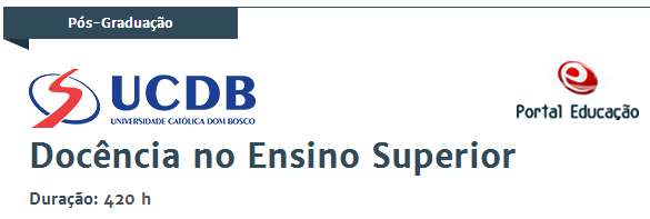 A Universidade Católica Dom Bosco - UCDB com mais de 50 anos de existência, é uma referência em educação salesiana no país, sendo reconhecida como a melhor universidade particular do Centro-Oeste