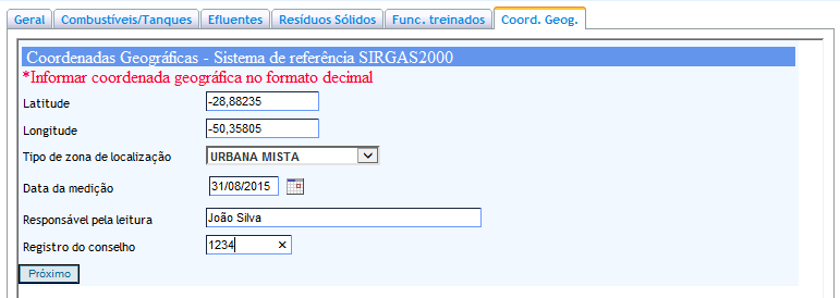 4.5 Funcionários Treinados Nesta tela devem ser incluídas as informações sobre os funcionários treinados nas atividades de controle ambiental, prevenção e combate a incêndio e acidentes.