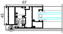 7.3 Fornecimento e assentamento de caixilhos, de acordo com o mapa de vãos, executada com perfis em liga de alumínio 6063 com tratamento térmico T5 da CORTIZO, sistema 2000 de abrir, acabamento dos