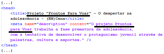 23 utilizar descrições genéricas como "página principal do site" ou "página de notícias"; repetir com excesso palavras-chave na descrição; utilizar a mesma descrição para mais de uma página.