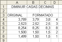 FORMATANDO NÚMERO Usando a barra de ferramentas Formatação, podemos definir os seguintes Formatos de números. EXEMPLOS 1. Estilo de moeda 2. Estilo de porcentagem 3. Separador de milhares 4.