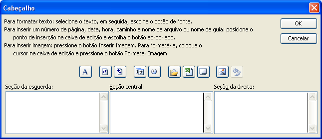 CENTRALIZAR NA PÁGINA Denife o posicionamento da planilha na folha impressa, que pode ser no topo, no lado esquerdo ou no centro da página.