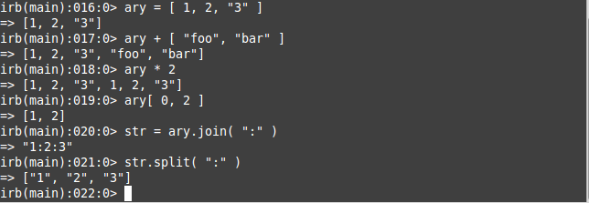 Arrays são equivalentes aos vetores de C/C++, com exceção de