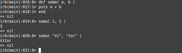 Pode-se dizer que todas as funções de Ruby são usam o polimorfismo