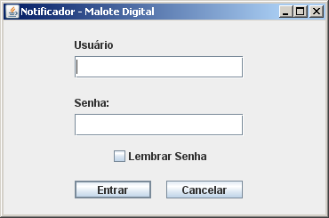 Acessar o Sistema Malote Digital O usuário poderá acessar o sistema clicando em Acessar o sistema Malote Digital.