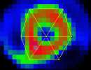 As ROIs foram assim confeccionadas: Curto eixo: segmentos apicais 1 = ântero - apical 2 = septo - apical 3 = ínfero - apical 4 = látero apical Figura 15: ROIs segmentos apicais do VE Curto eixo: